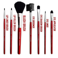 Majestique 8Pcs Makeup Brush Kit Eyes And Lips Beautifier Kit