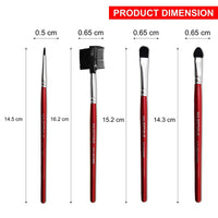 Majestique 8Pcs Makeup Brush Kit Eyes And Lips Beautifier Kit