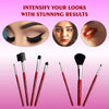 Majestique 8Pcs Makeup Brush Kit Eyes And Lips Beautifier Kit