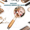Majestique Gold Finished Handle Mirror For Makeup 1 Piece