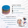 Majestique Foldable Makeup Mirror with Compact Size Blue 1 Piece