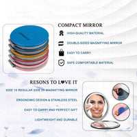 Majestique Foldable Makeup Mirror with Compact Size Blue 1 Piece