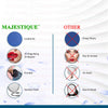 Majestique Foldable Makeup Mirror with Compact Size Blue 1 Piece