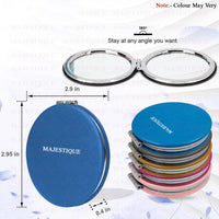 Majestique Foldable Makeup Mirror with Compact Size Blue 1 Piece