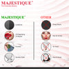 Majestique Round Leatherette Finish Compact Mirror 1 Piece