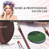 Majestique Round Leatherette Finish Compact Mirror 1 Piece