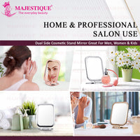 Majestique Tabletop Mount Double Side Makeup Mirror Assorted 1 Piece