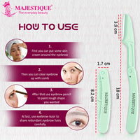 Majestique Foldable & Reusable Facial Hair Razor 1 Piece