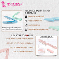 Majestique Foldable & Reusable Facial Hair Razor 1 Piece