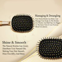 Majestique Detangling Paddle Brush Golden 1 Piece