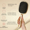 Majestique Detangling Paddle Brush Golden 1 Piece