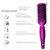 Majestique 9 Row Wide Vented Brush Purple 1 Piece