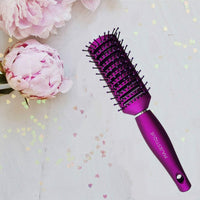 Majestique 9 Row Wide Vented Brush Purple 1 Piece