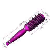 Majestique 9 Row Wide Vented Brush Purple 1 Piece