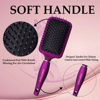 Majestique Paddle Hair Brush Purple 1 Piece