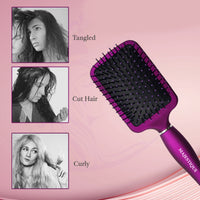 Majestique Paddle Hair Brush Purple 1 Piece