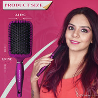 Majestique Paddle Hair Brush Purple 1 Piece
