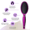 Majestique Oval Detangler Brush Purple 1 Piece