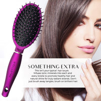 Majestique Oval Detangler Brush Purple 1 Piece