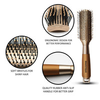 Majestique Fusion Vent Hair Brush For Blow Drying Golden 1 Piece