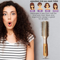 Majestique Fusion Vent Hair Brush For Blow Drying Golden 1 Piece