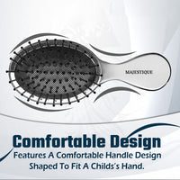 Majestique Mini Pocket Detangling Hair Brush Assorted 1 Piece