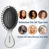 Majestique Mini Pocket Detangling Hair Brush Assorted 1 Piece