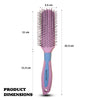 Majestique Flat Hair Brush All-Purpose Brush for Short Thick Tangles Hair 1 Piece