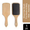 Majestique Wood Hair Paddle Brush For Adults & Baby Kids Assorted 1 Piece
