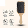 Majestique Wood Hair Paddle Brush For Adults & Baby Kids Assorted 1 Piece
