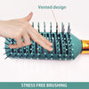 Majestique Vented Hair Brush For Blow Drying Velvet Green 1 Piece