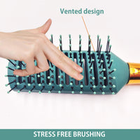 Majestique Vented Hair Brush For Blow Drying Velvet Green 1 Piece