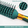 Majestique Vented Hair Brush For Blow Drying Velvet Green 1 Piece