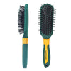 Majestique Styling Brush For Curly Hair 7 Row Velvet Green 1 Piece