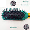Majestique Styling Brush For Curly Hair 7 Row Velvet Green 1 Piece