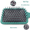 Majestique Paddle Brush with A Large Cushion - Velvet Green 1 Piece