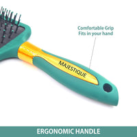 Majestique Paddle Brush with A Large Cushion - Velvet Green 1 Piece