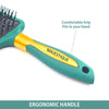 Majestique Paddle Brush with A Large Cushion - Velvet Green 1 Piece