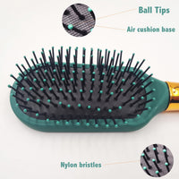 Majestique Detangler Hair Brush Velvet Green 1 Piece