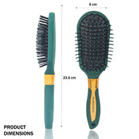 Majestique Detangler Hair Brush Velvet Green 1 Piece