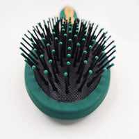 Majestique Detangling Brush For Curly Hair Velvet Green 1 Piece