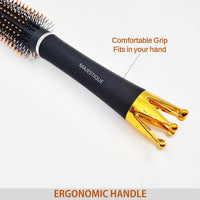Majestique Crown Series Round Hair Brush for Blow Drying 1 Piece