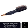 Majestique Slim Luxe Roller Brush For Exclusive Cone Tip Handle Black 1 Piece