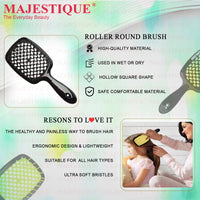 Majestique Ultra-Soft Large Detangler Brush Assorted 1 Piece