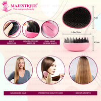 Majestique Egg Shape Detangling Hair Brush 1 Piece