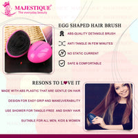 Majestique Egg Shape Detangling Hair Brush 1 Piece