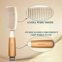 Majestique Wide Tooth Comb Golden 1 Piece