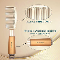Majestique Wide Tooth Comb Golden 1 Piece