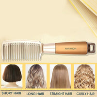 Majestique Wide Tooth Comb Golden 1 Piece
