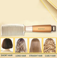 Majestique Wide Tooth Comb Golden 1 Piece